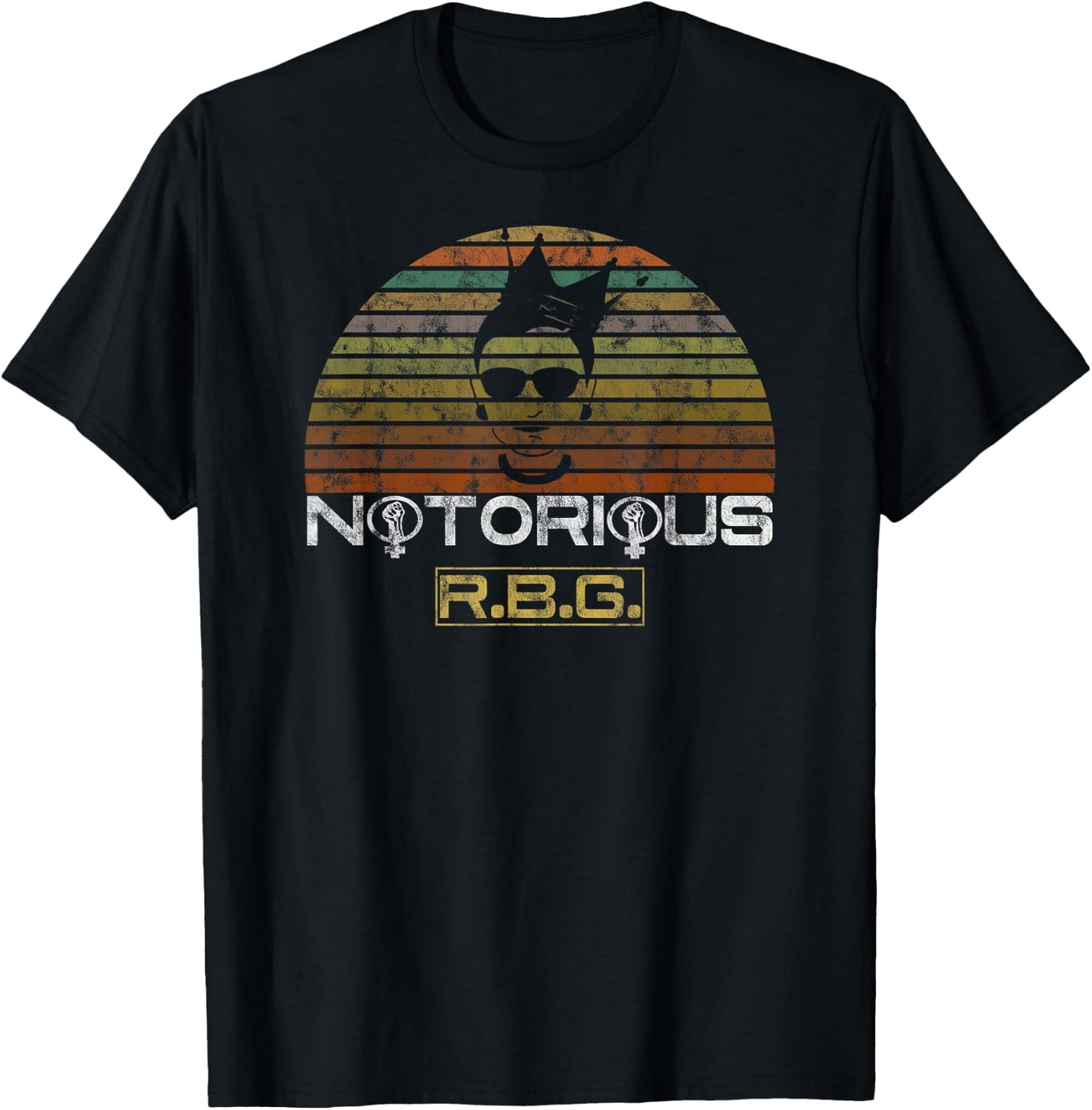 Vintage Notorious RBG Ruth Bader Ginsburg Politisches T-Shirt - T-Shirt | Black