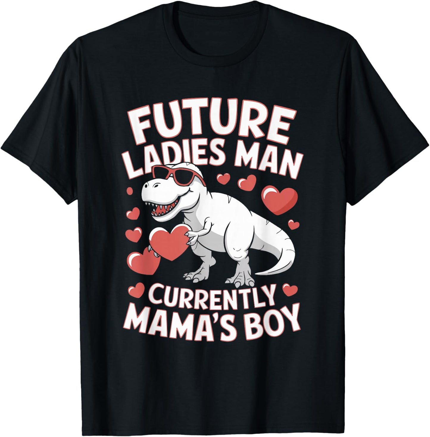 Future Ladies Man Current Mama's Boy T-Shirt - T-Shirt | Black