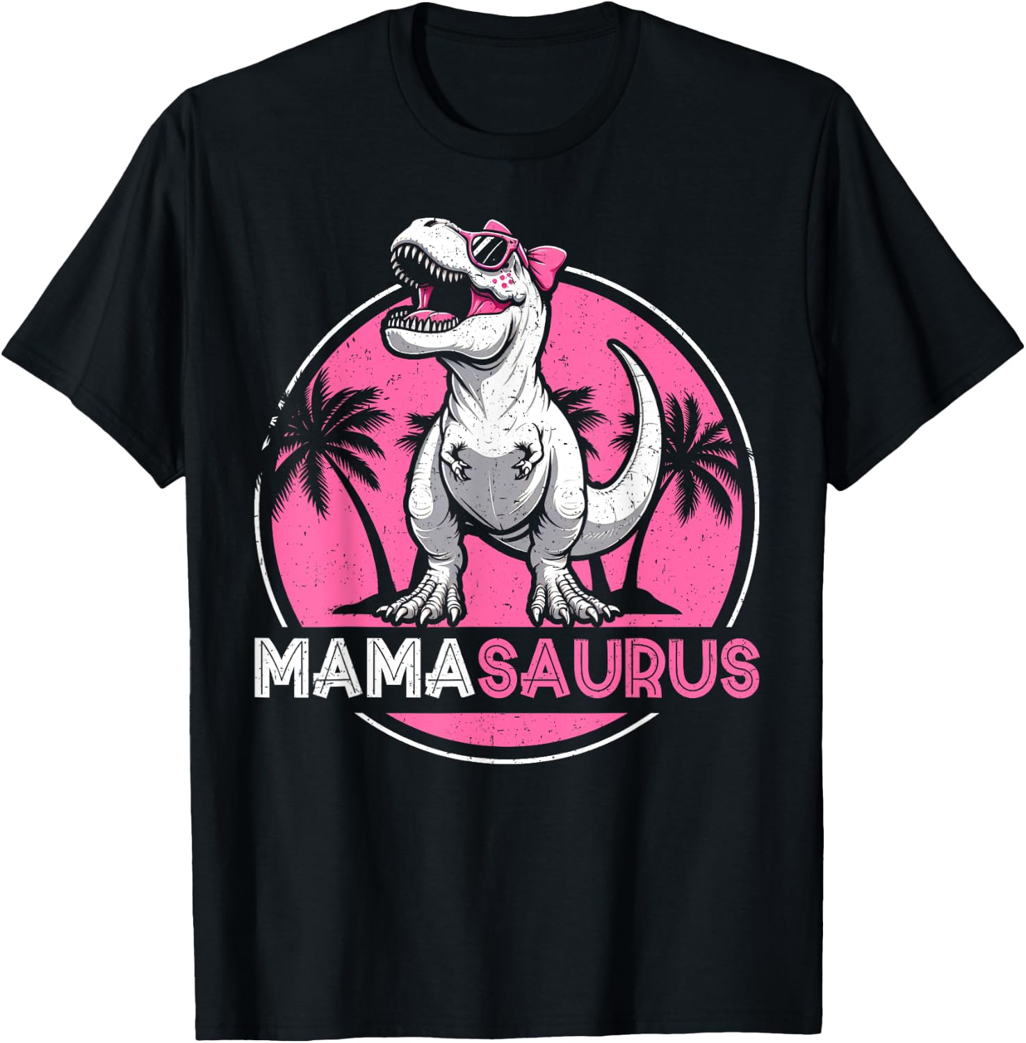 Mamasaurus Dinosaure T-Rex Fête des Mères Mère Dino T-Shirt - T-Shirt | Black