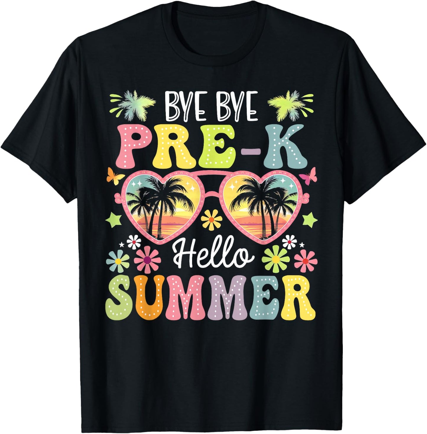 Goodbye Pre-k Hello Summer Last Day Of School Boys Kids T-Shirt - T-Shirt | Black
