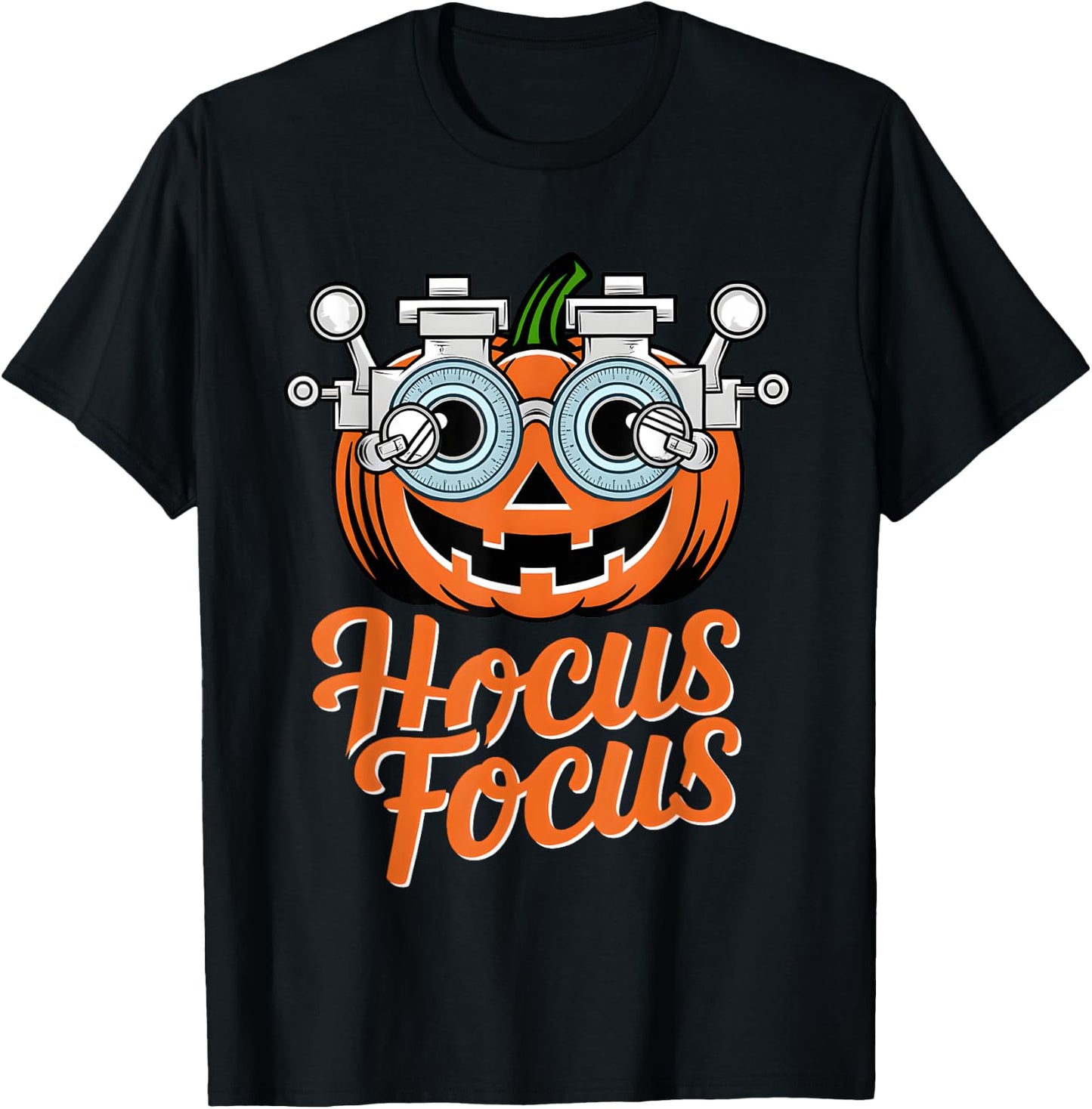 Hocus Focus Optometry Halloween Shirt Optometrist Eye Doctor T-Shirt - T-Shirt | Black
