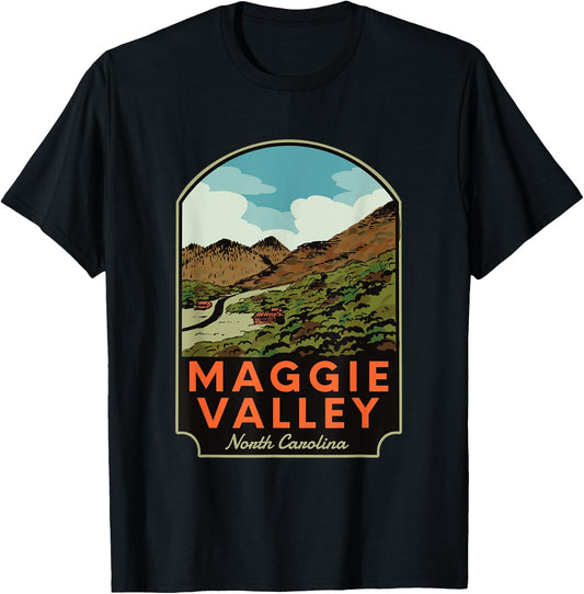Maggie Valley North Carolina T-Shirt - T-Shirt | Black