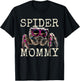 Spiders Mama Spider Mommy Phidippus Regius Mom Jumping Spider , black T-Shirt - T-Shirt | Black