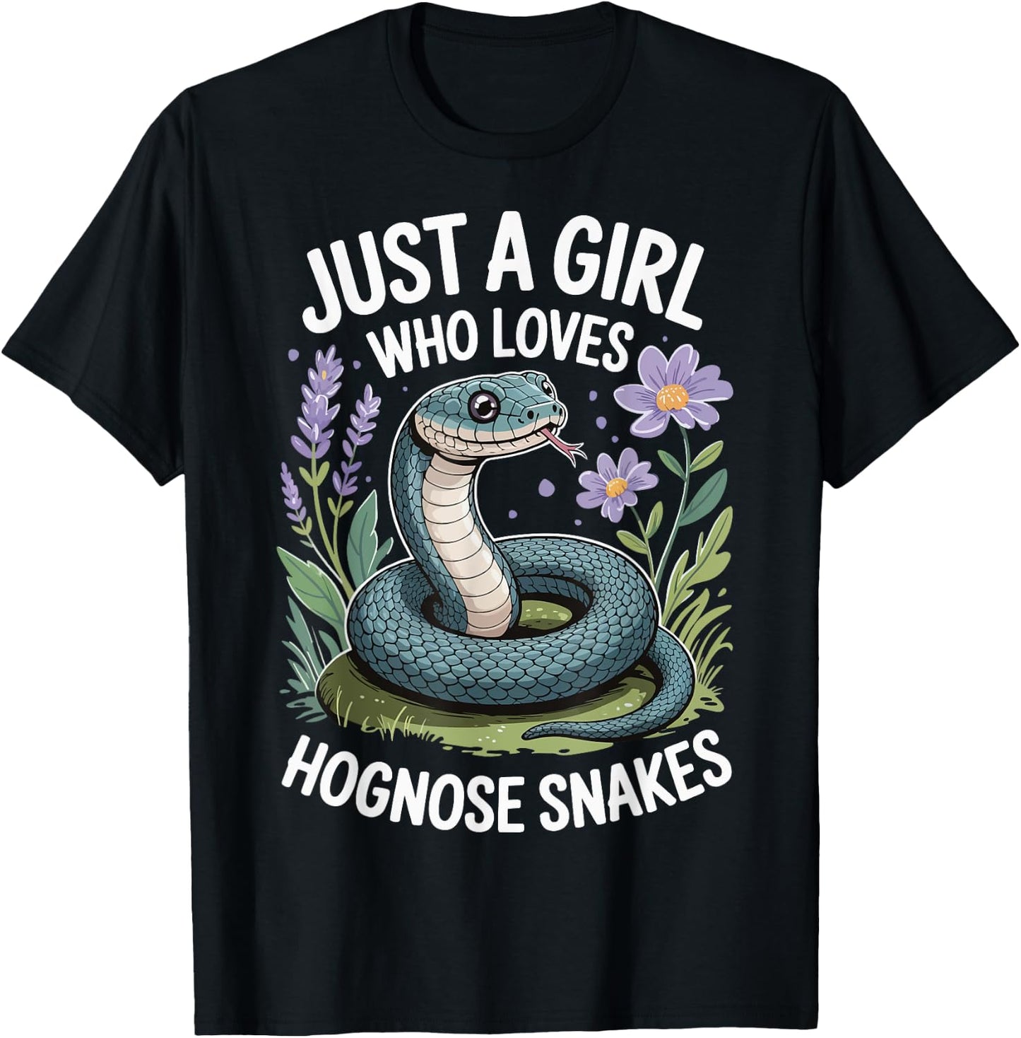 Just A Girl Who Loves Hognose Snakes T-Shirt - T-Shirt | Black