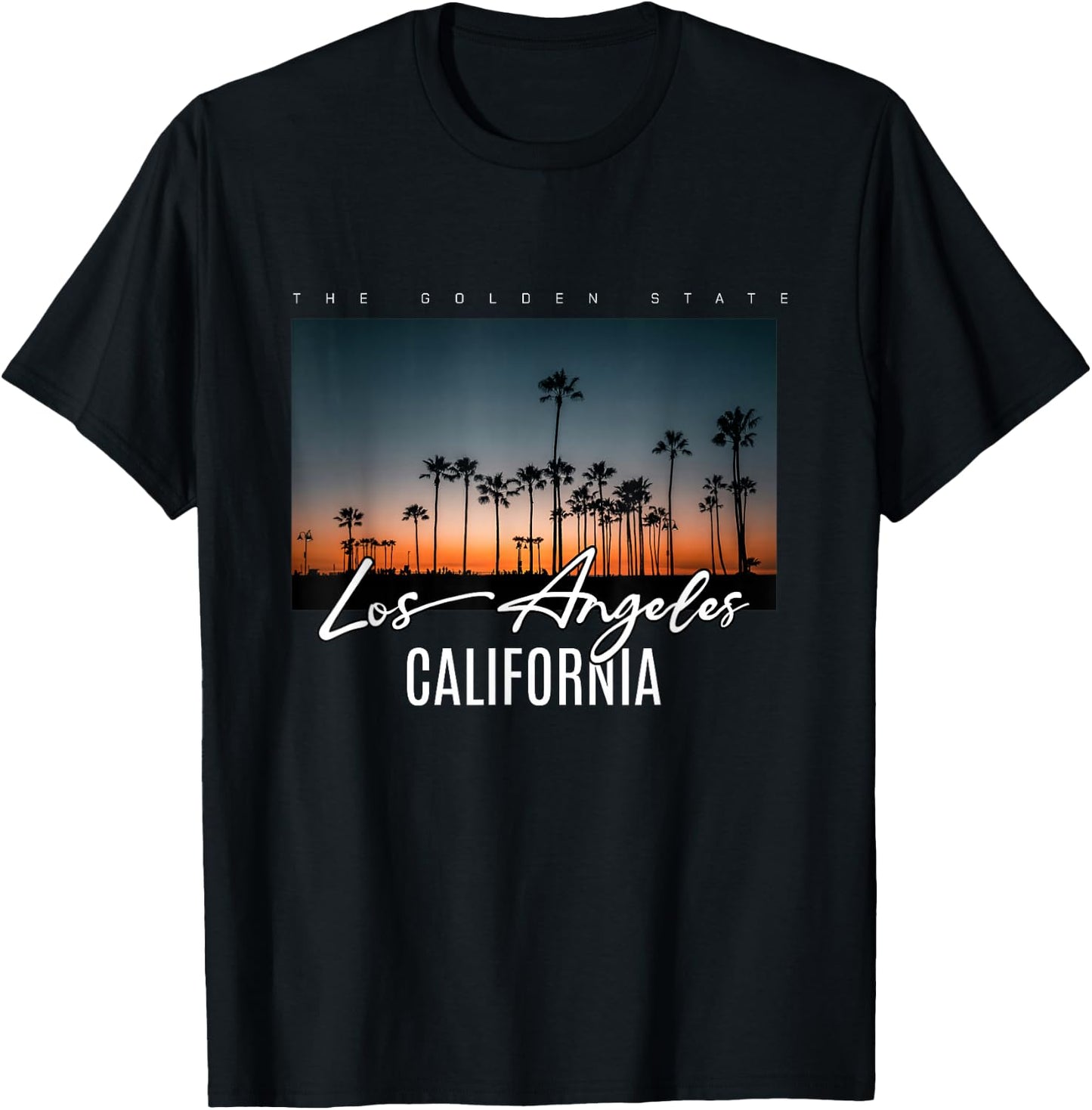 Los Angeles - The Golden State T-Shirt - T-Shirt | Black