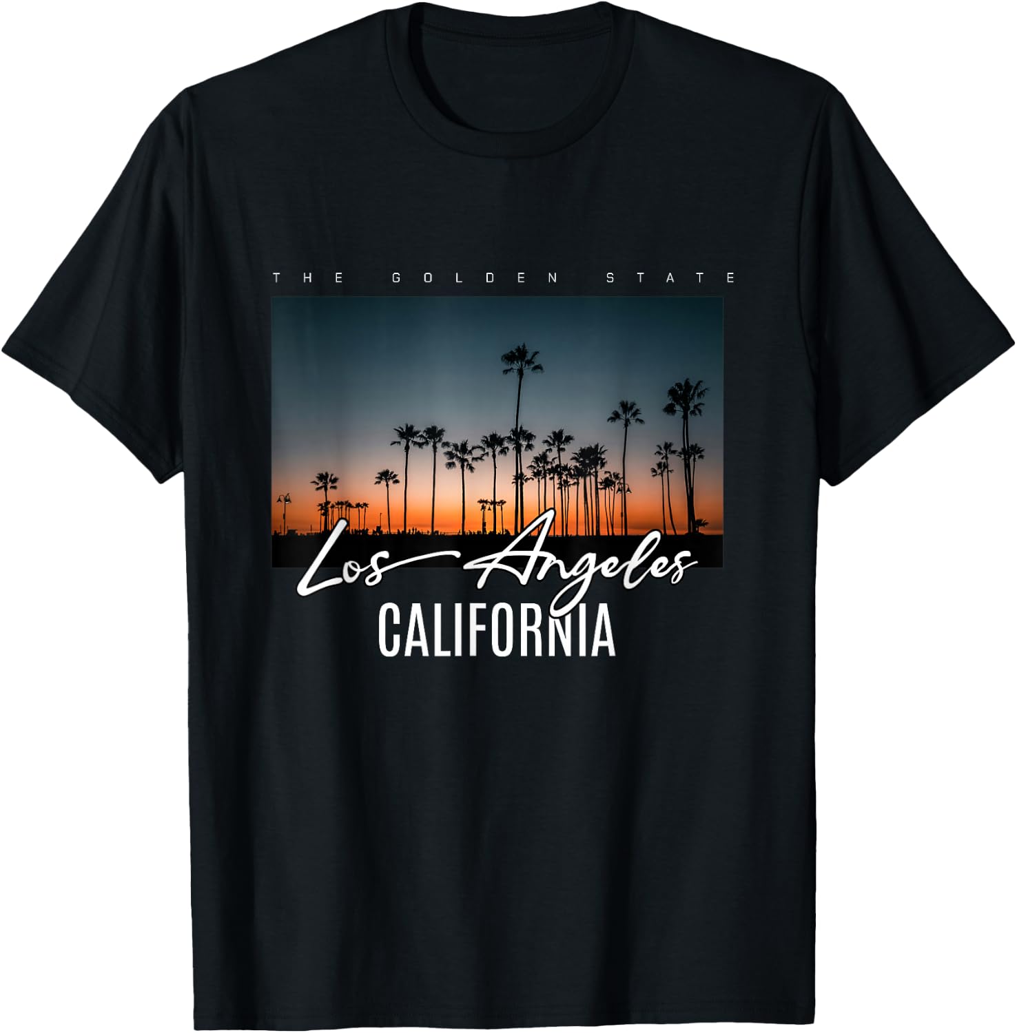 Los Angeles - The Golden State T-Shirt - T-Shirt | Black
