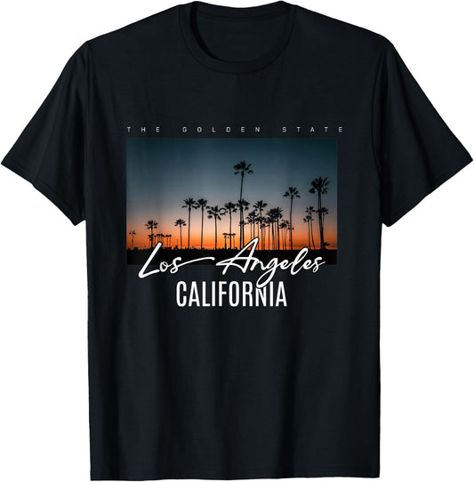 Los Angeles - The Golden State T-Shirt - T-Shirt | Black