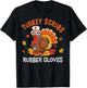 Turkey Scrubs Rubber Gloves Nurse Thanksgiving Fall Women T-Shirt - T-Shirt | Black