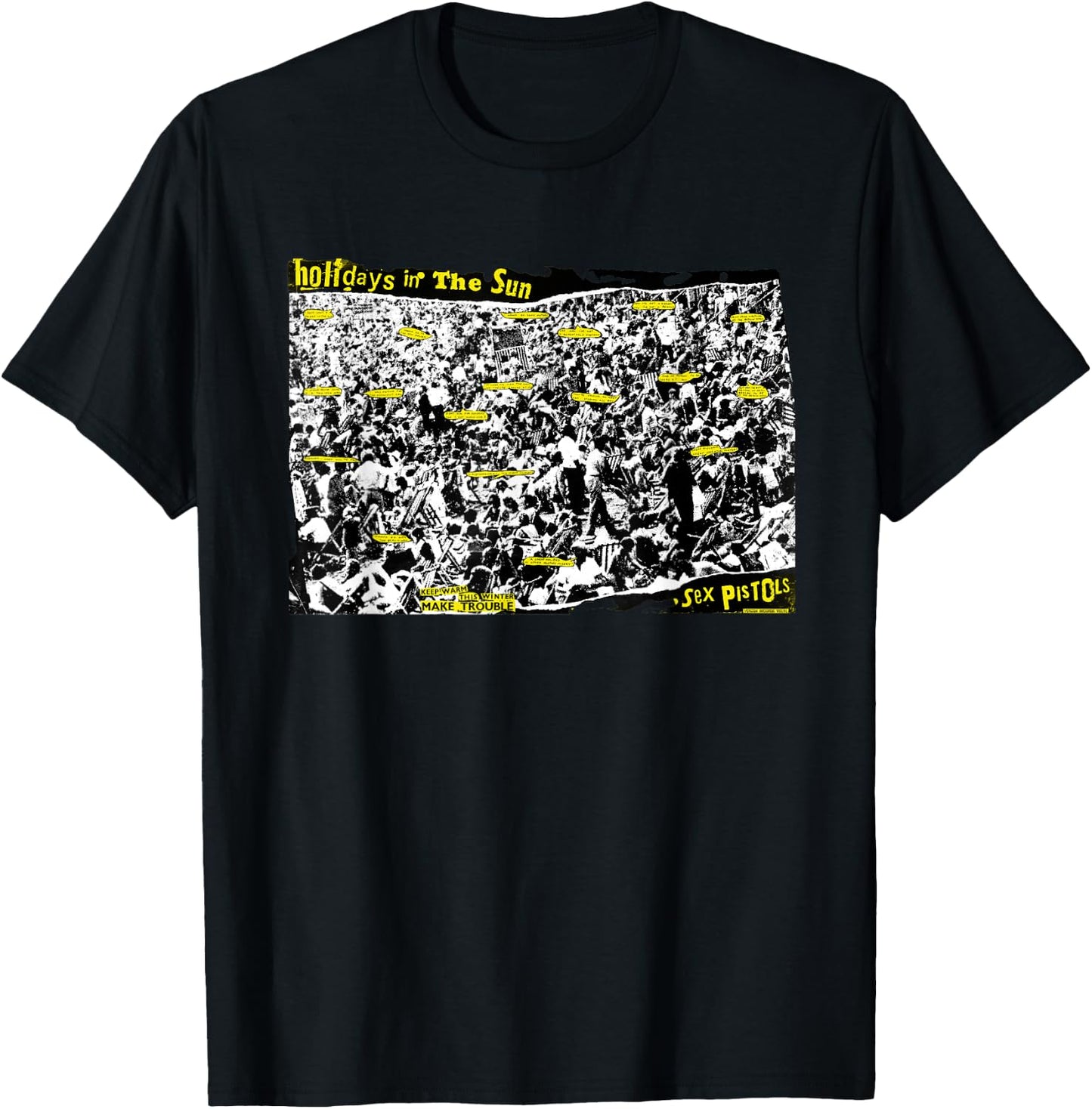 Sex Pistols Official Holidays In The Sun T-Shirt - T-Shirt | Black