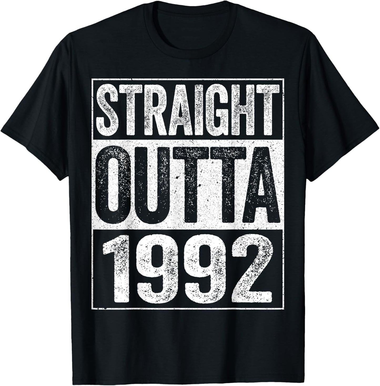 Straight Outta 1992 32nd Birthday Shirt T-Shirt - T-Shirt | Black