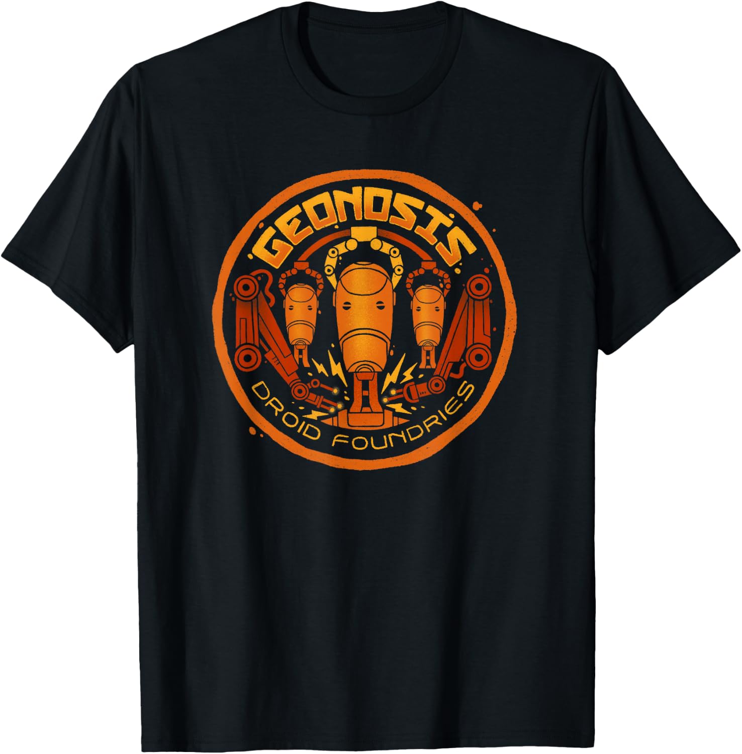 Star Wars Geonosis Battle Droid Foundries Logo Episode II T-Shirt - T-Shirt | Black
