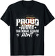 Proud Army National Guard Aunt Veteran On 4th July T-Shirt - T-Shirt | Black