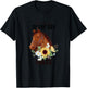 This Is My Derby Day Dress Horse Flowers Women Horse Racing T-Shirt - T-Shirt | Black