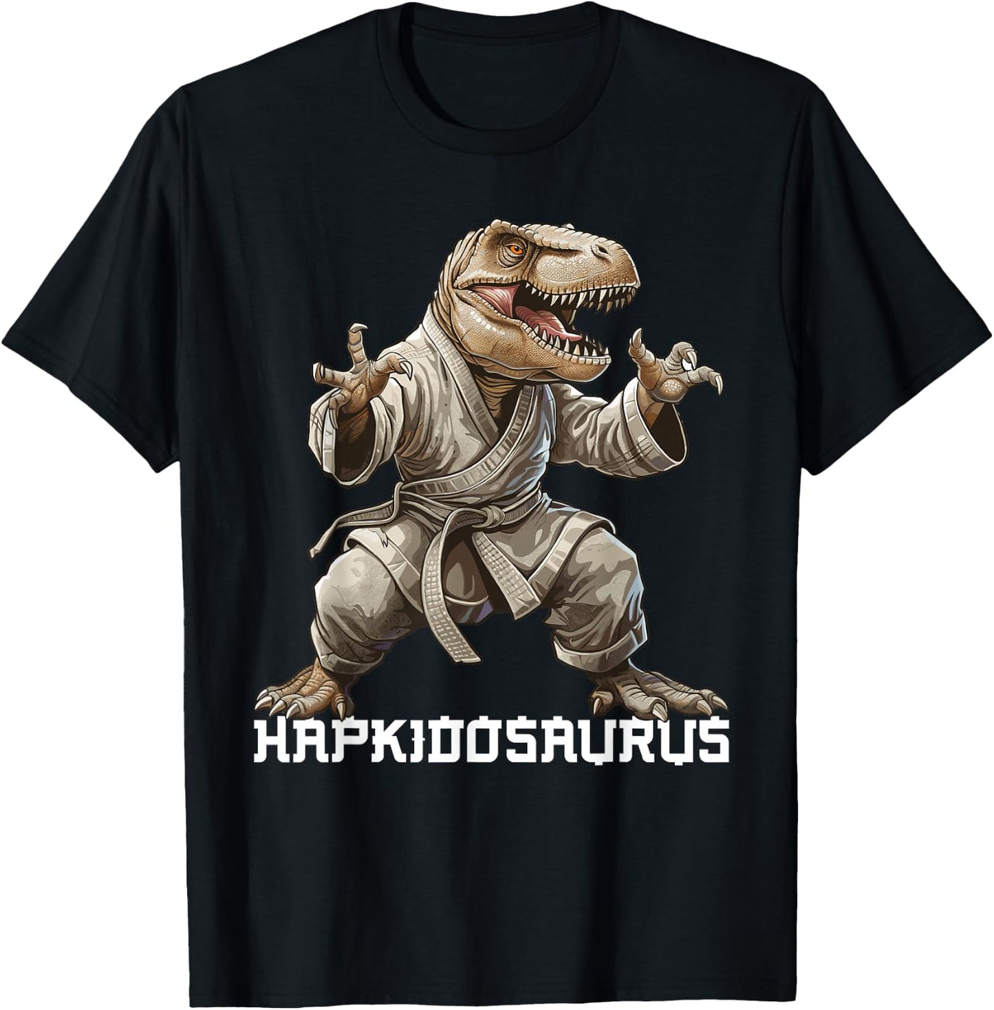 Hapkido Training Korean Martial Arts Dinosaur Hapkido T-Shirt - T-Shirt | Black