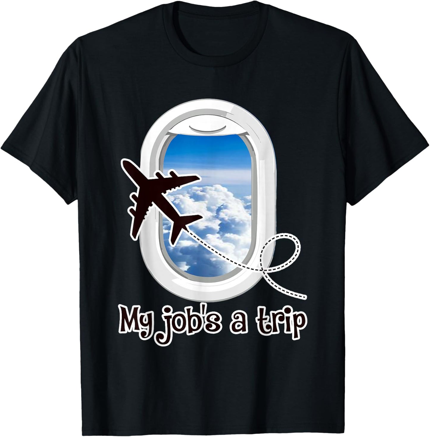 Hôtesse de l'air drôle hôtesse de l'air pilote d'avion T-Shirt - T-Shirt | Black