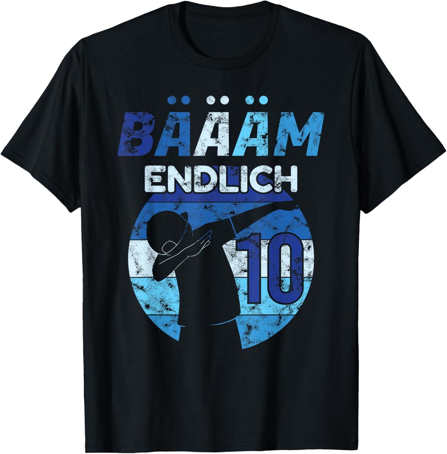 10th Birthday 10 Years Boy Dance Dab Music Finally Party T-Shirt - T-Shirt | Black