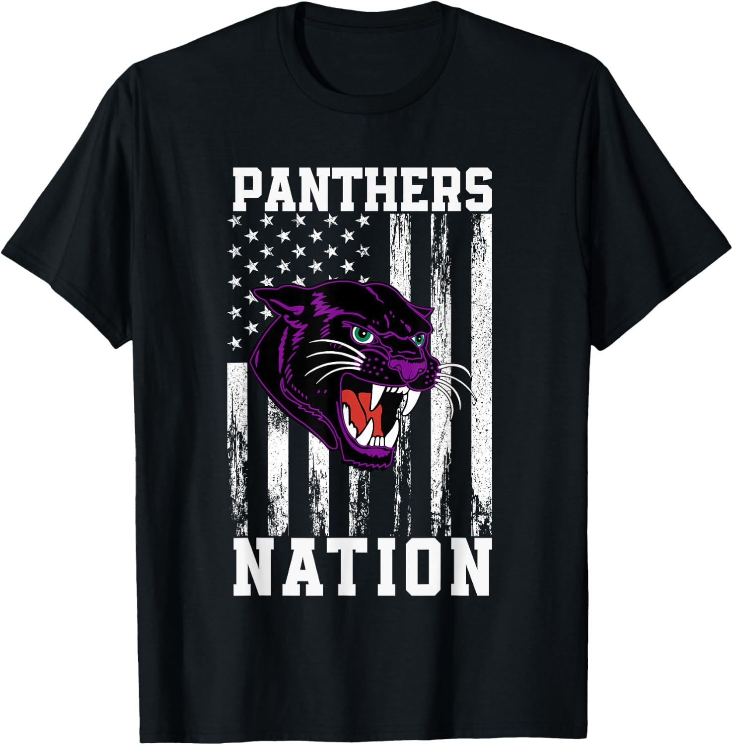 Waterville Panthers Logo Nation HS T-Shirt - T-Shirt | Black