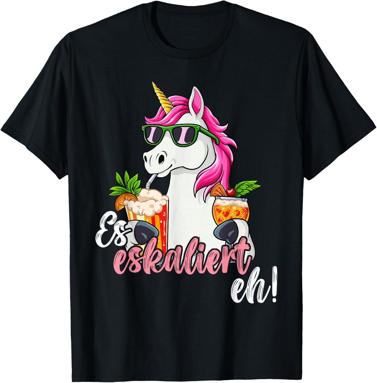 Es Escaliert Eh , black T-Shirt - T-Shirt | Black