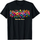 Cabo San Lucas Band of Tropical Flowers T-Shirt - T-Shirt | Black