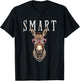 Smart Donkey with Glasses Funny Sayings Smart-Ass-Donkey T-Shirt - T-Shirt | Black