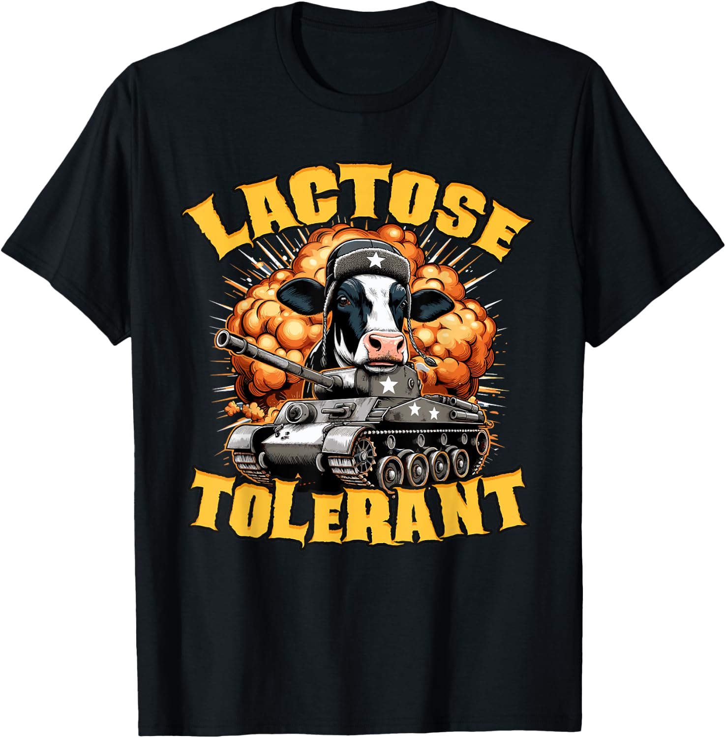 Funny Milk Joke, Lactose, Tolerant, Cow Apparel Dairty Lover T-Shirt - T-Shirt | Black