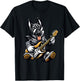 Rock Dog Playing Guitar, Funny Guitar German Shepherd Dog T-Shirt - T-Shirt | Black