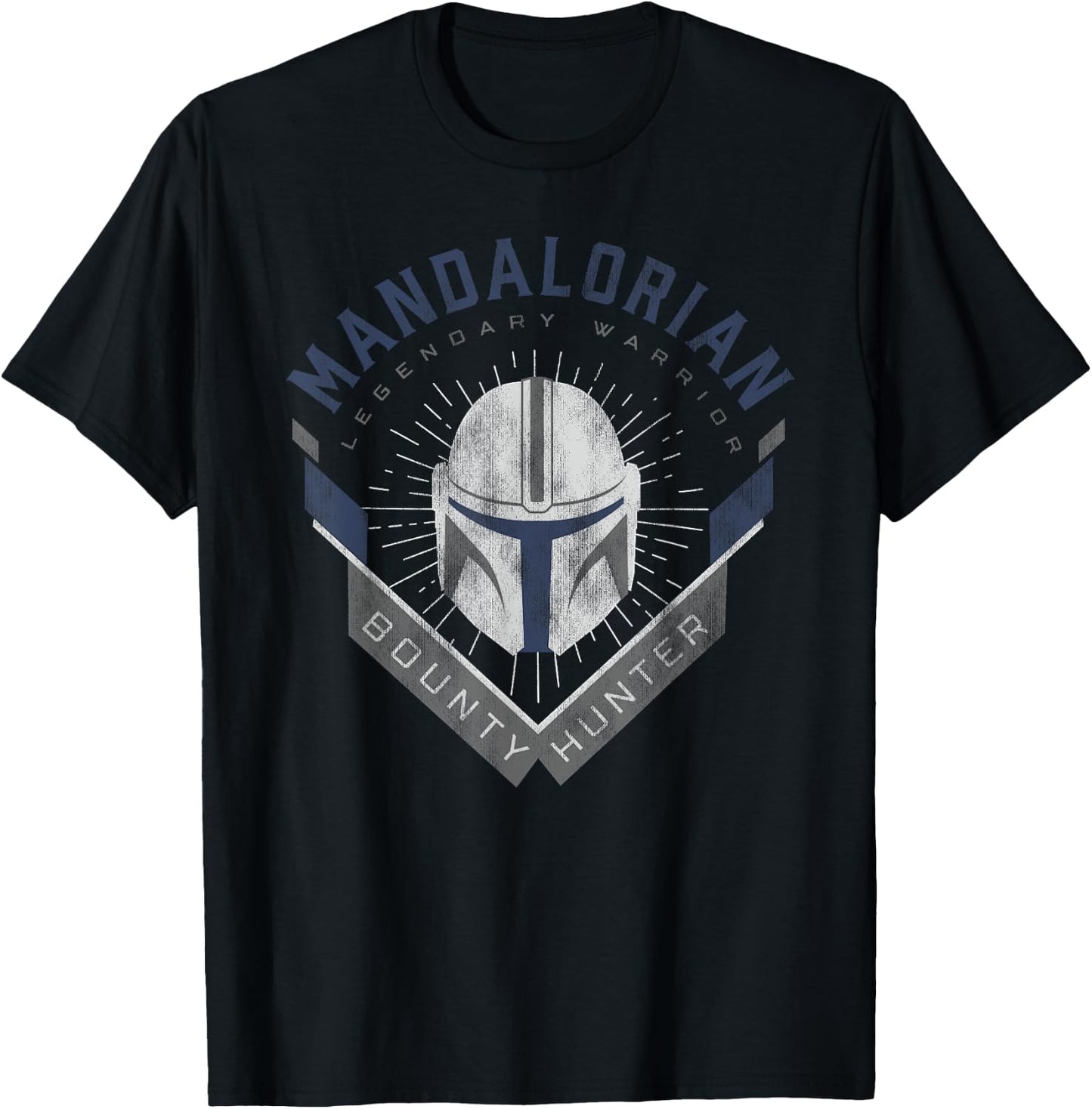 Star Wars The Mandalorian Legendary Warrior Bounty Hunter , Black T-Shirt - T-Shirt | Black