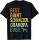 Best Giant Schnauzer Grandpa Ever Dog Lovers Father's Day T-Shirt - T-Shirt | Black