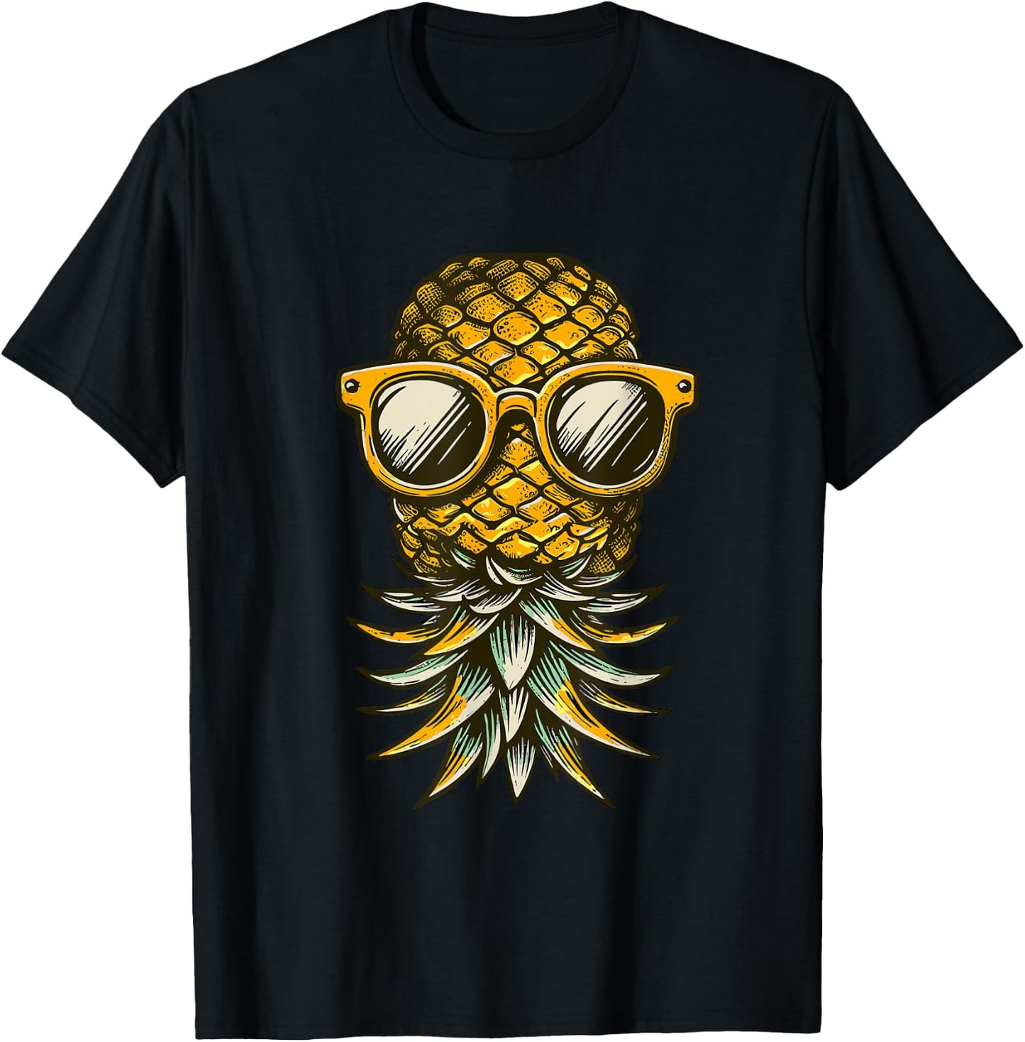 Swinger Umgedrehte Ananas T-Shirt - T-Shirt | Black