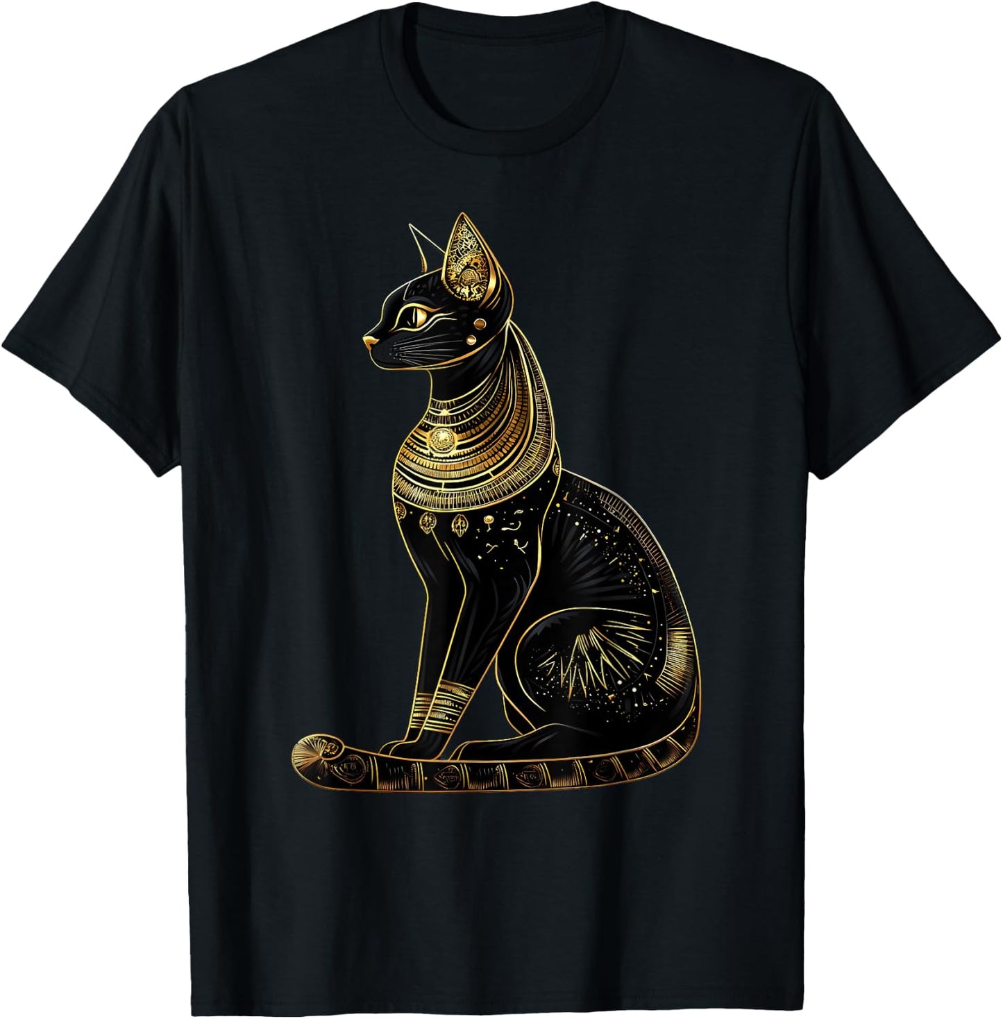 Égypte ancienne Bastet Cat Egypte Mythologie égyptologie égyptienne T-Shirt - T-Shirt | Black