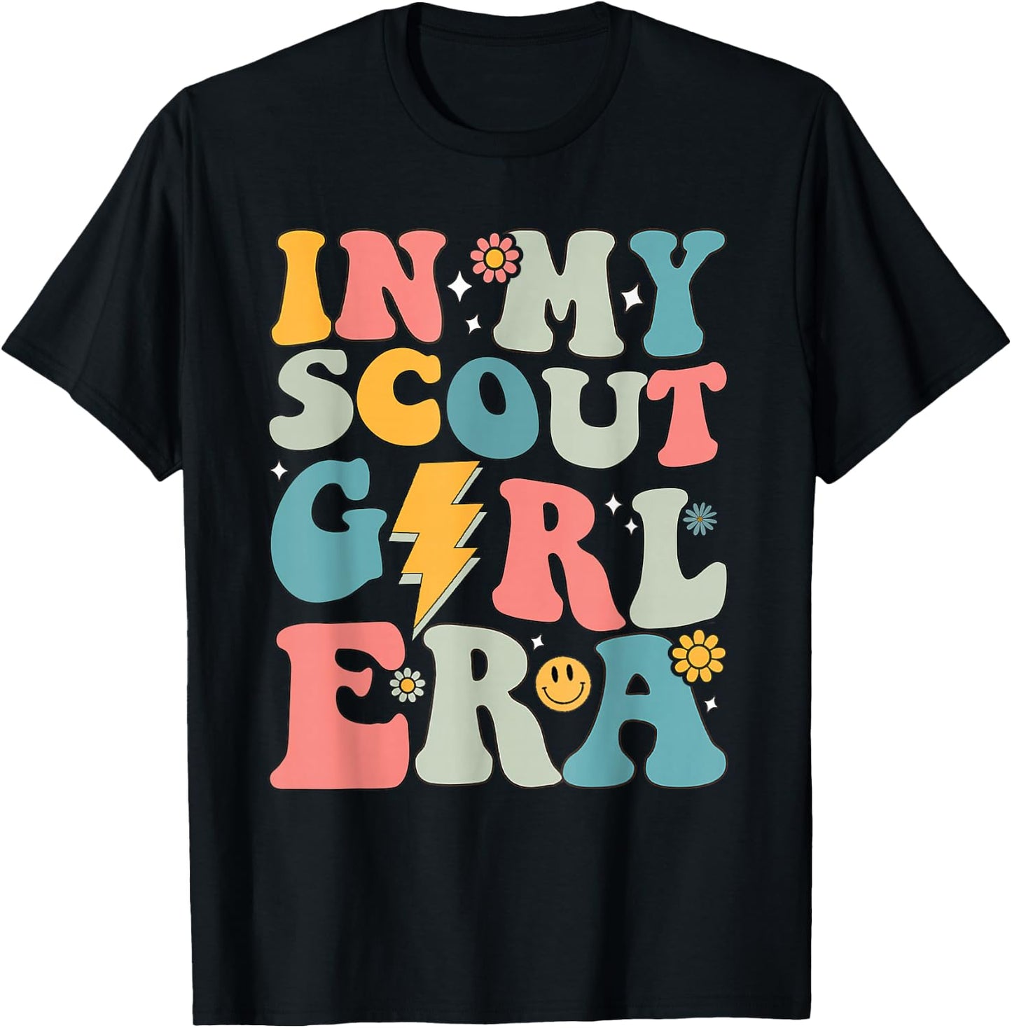 Groovy In My Scout Girl Era Women T-Shirt - T-Shirt | Black