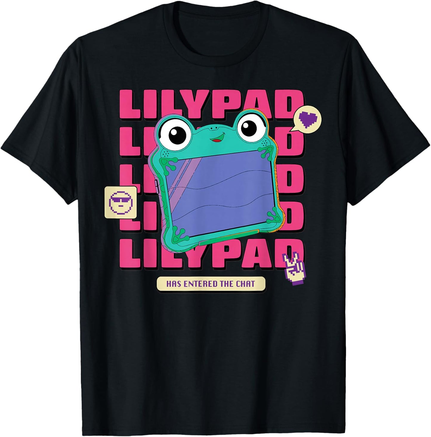 Disney Pixar Toy Story 5 Lilypad Has Entered The Chat Pixels T-Shirt - T-Shirt | Black