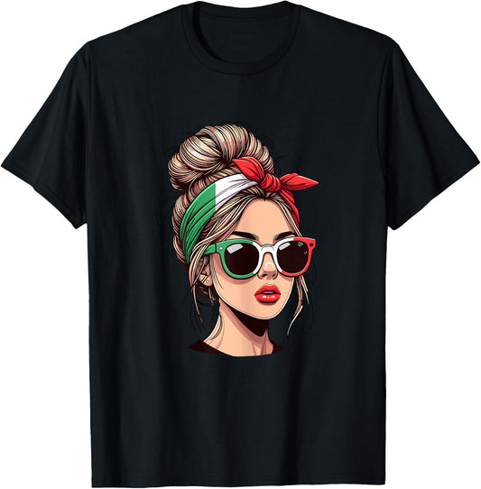 Ragazza Italiana Italienisch Mädchen Italia Italien Mädchen Kinder T-Shirt - T-Shirt | Black