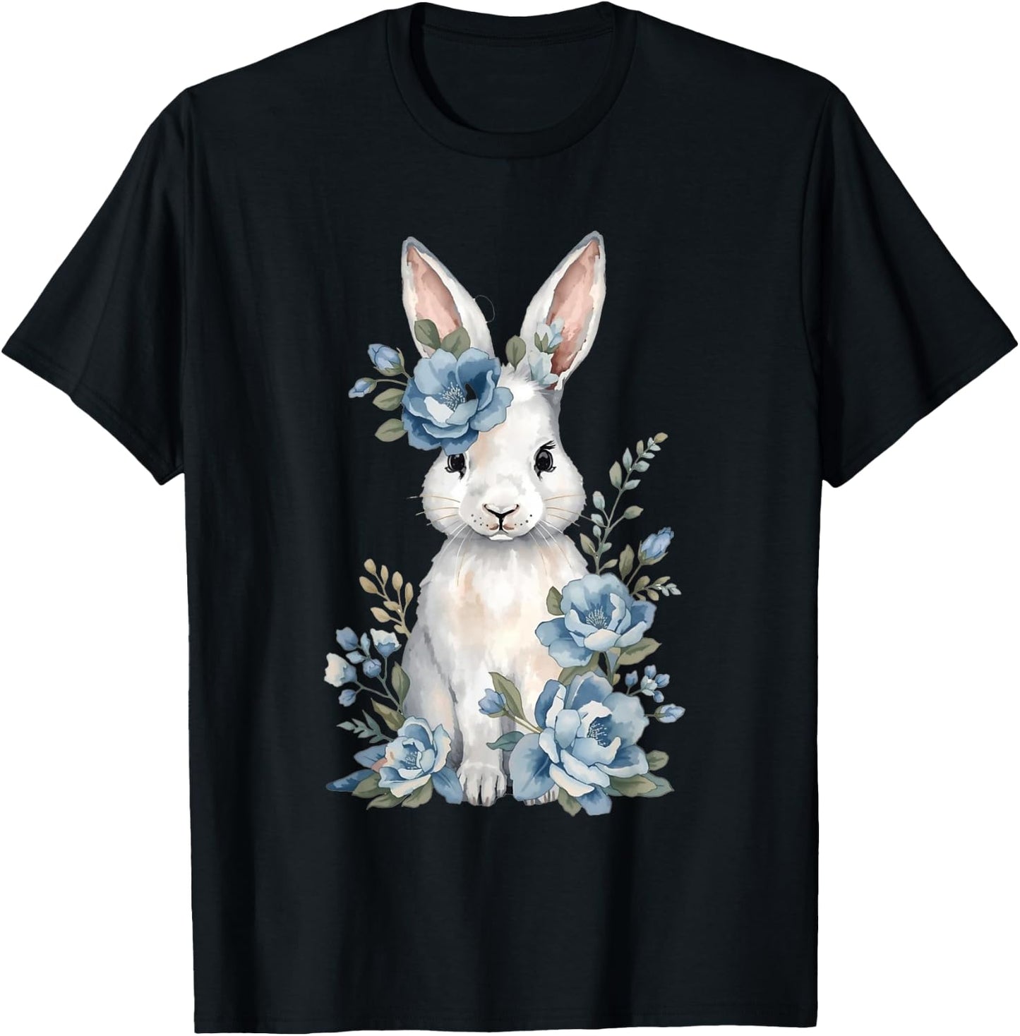 Kaninchen, Hasenohren, Osterhasen Kostüm, Osterdeko, Ostern T-Shirt - T-Shirt | Black