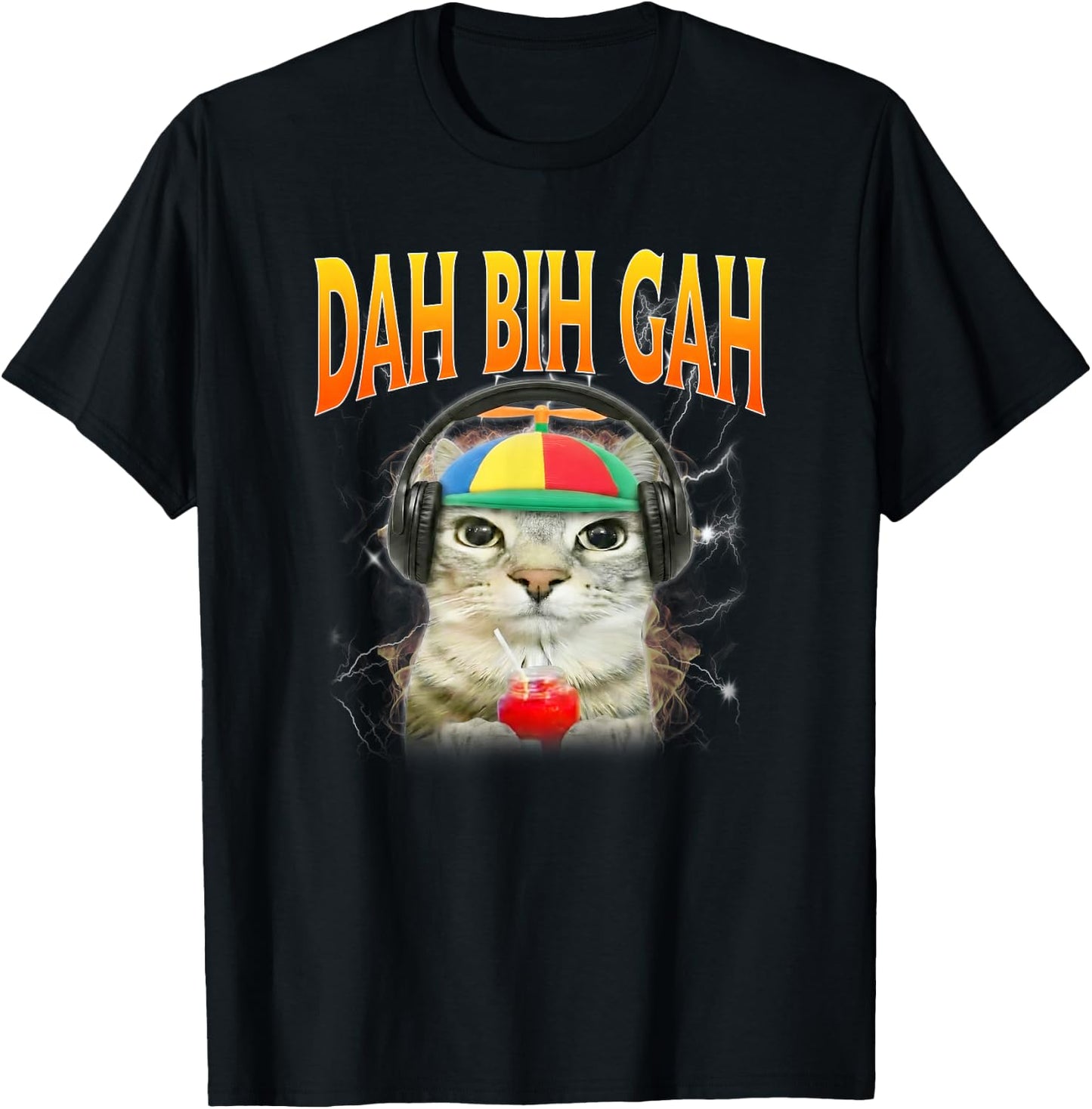 90s Style Dahbihgah Dah Bih Gah Meme T-Shirt - T-Shirt | Black