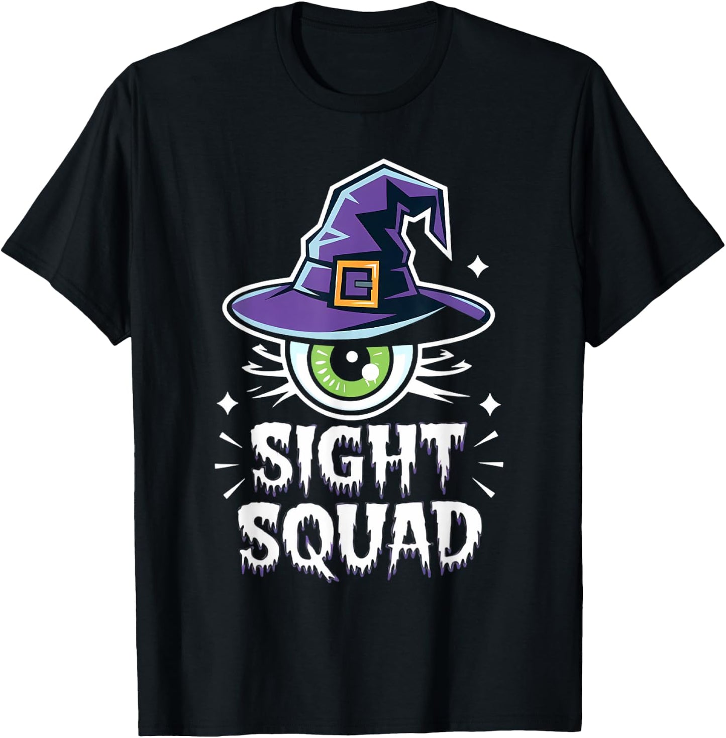 Halloween Optometrist Sight Squad Optometry Eyeball T-Shirt - T-Shirt | Black