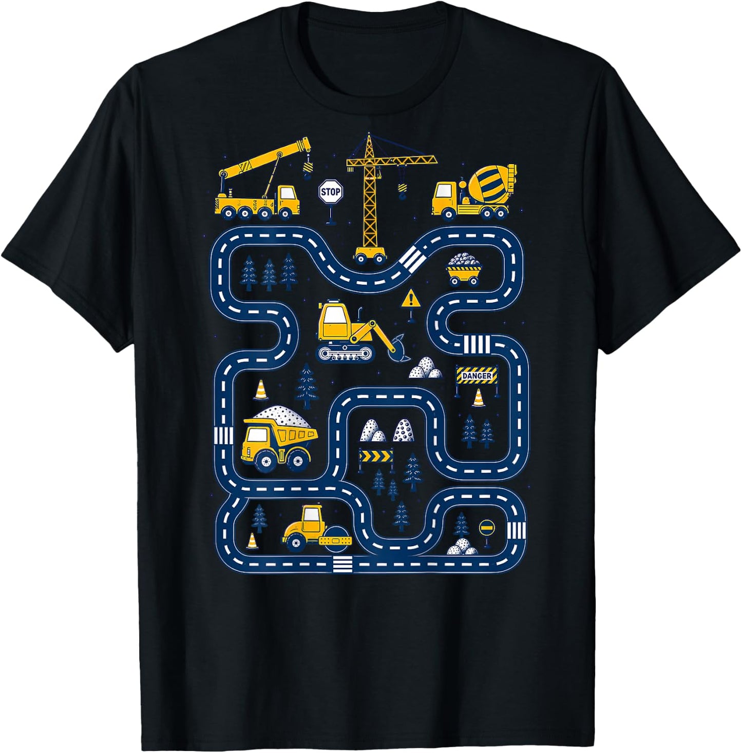 (On Back) Tired Dads Club Car Race Track On Dad Father's Day T-Shirt - T-Shirt | Black