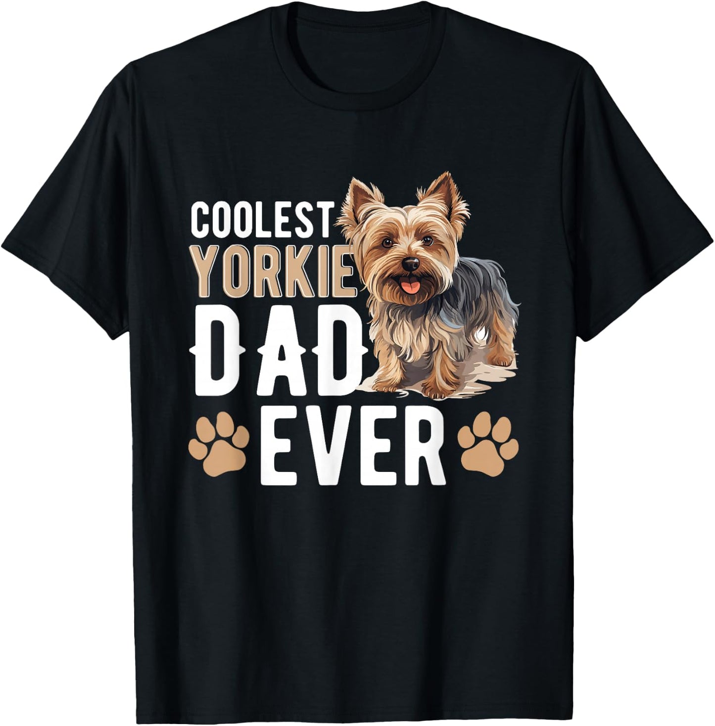 Yorkshire Terrier Dog Yorkie - Coolest Yorkie Dad ever Women Kids T-Shirt - T-Shirt | Black