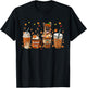 German Shepherd Fall Coffee Pumpkin Spice Latte Iced Autumn T-Shirt - T-Shirt | Black