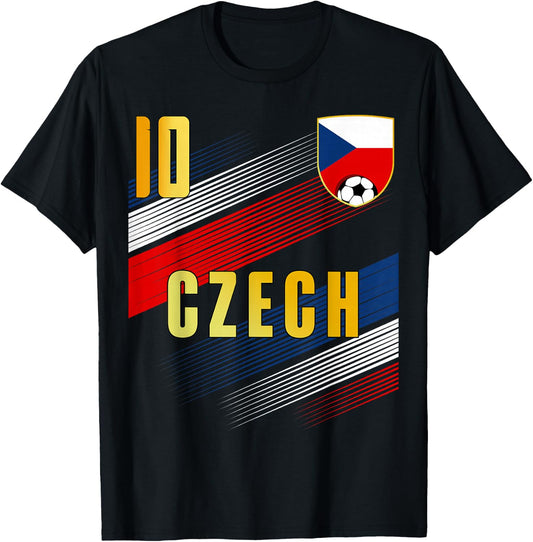 Czech Republic Flag Czechia Pride Lovers T-Shirt - T-Shirt | Black