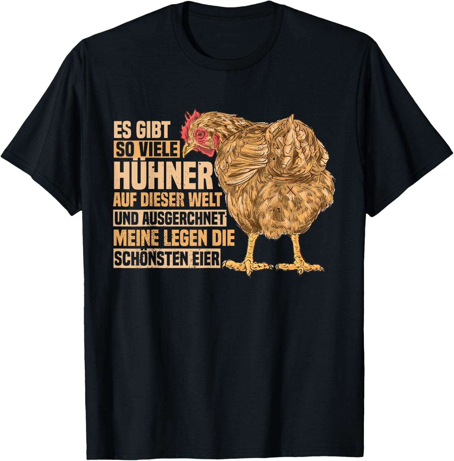 Lustiges Landwirtin Henne Bauer Hühner Landwirt Huhn T-Shirt - T-Shirt | Black