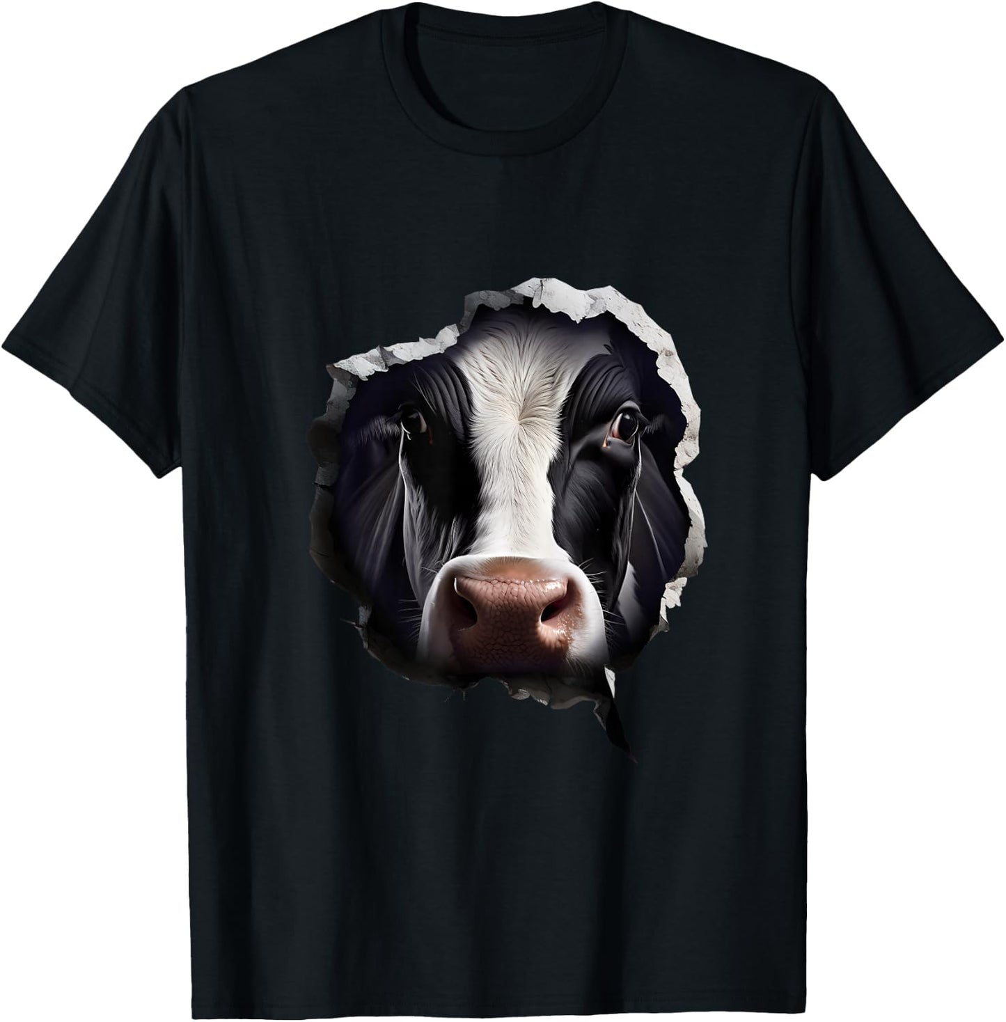 Cow Face T-Shirt - T-Shirt | Black