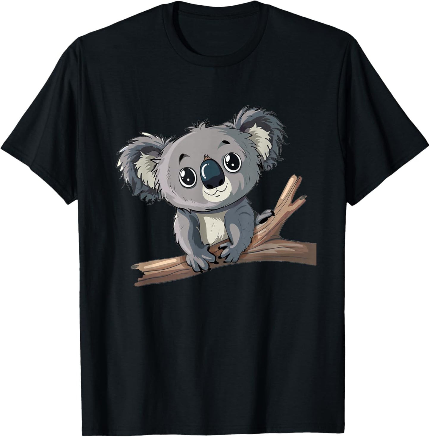 Boys Girls Funny Koala Face Costume , black T-Shirt - T-Shirt | Black