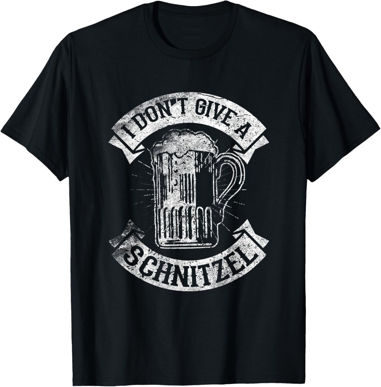 I Don't Give A Schnitzel Funny Saying German Pride T-Shirt - T-Shirt | Black