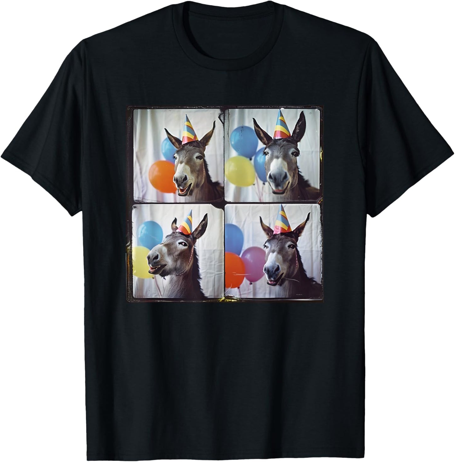 Donkey Lover Men Women Kids Farm Animal Birthday T-Shirt - T-Shirt | Black