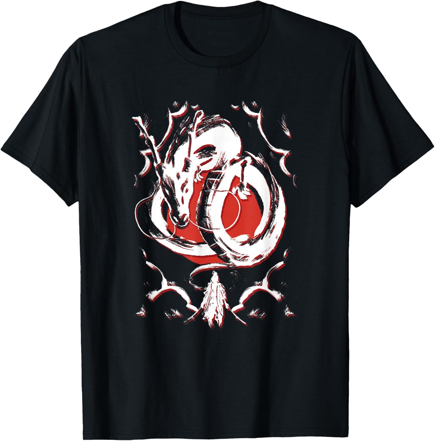 Traditional Japanese Dragon Art Japan T-Shirt - T-Shirt | Black
