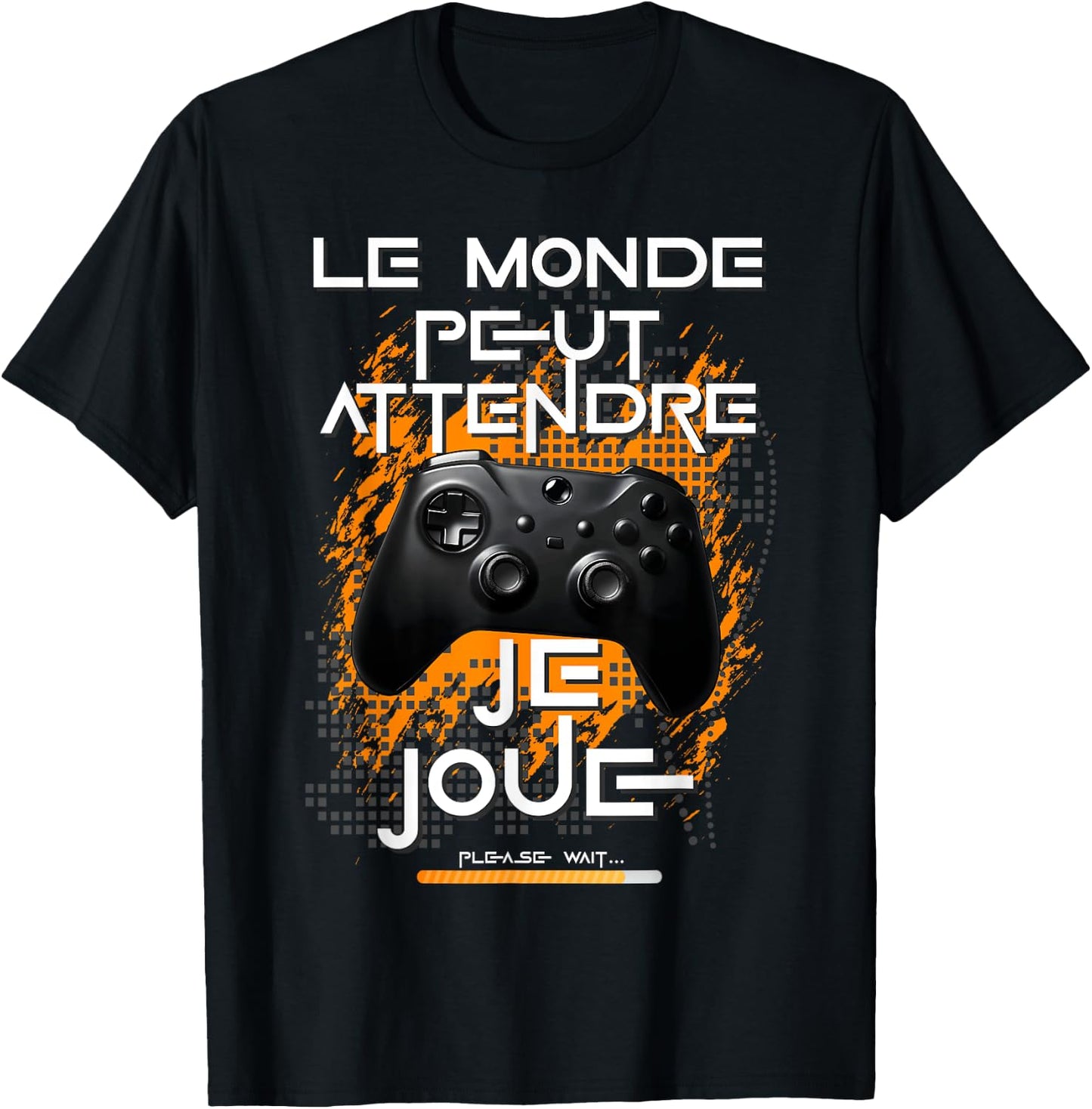 Gamer man teen passionate video games game console humor , Black, S T-Shirt - T-Shirt | Black