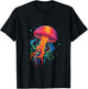Jellyfish Ocean Animal Scuba Diving Rainbow Jelly Fish T-Shirt - T-Shirt | Black