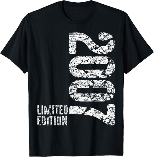 17th Birthday Boy Girl 17 Years 2007 Funny Gift , black T-Shirt - T-Shirt | Black
