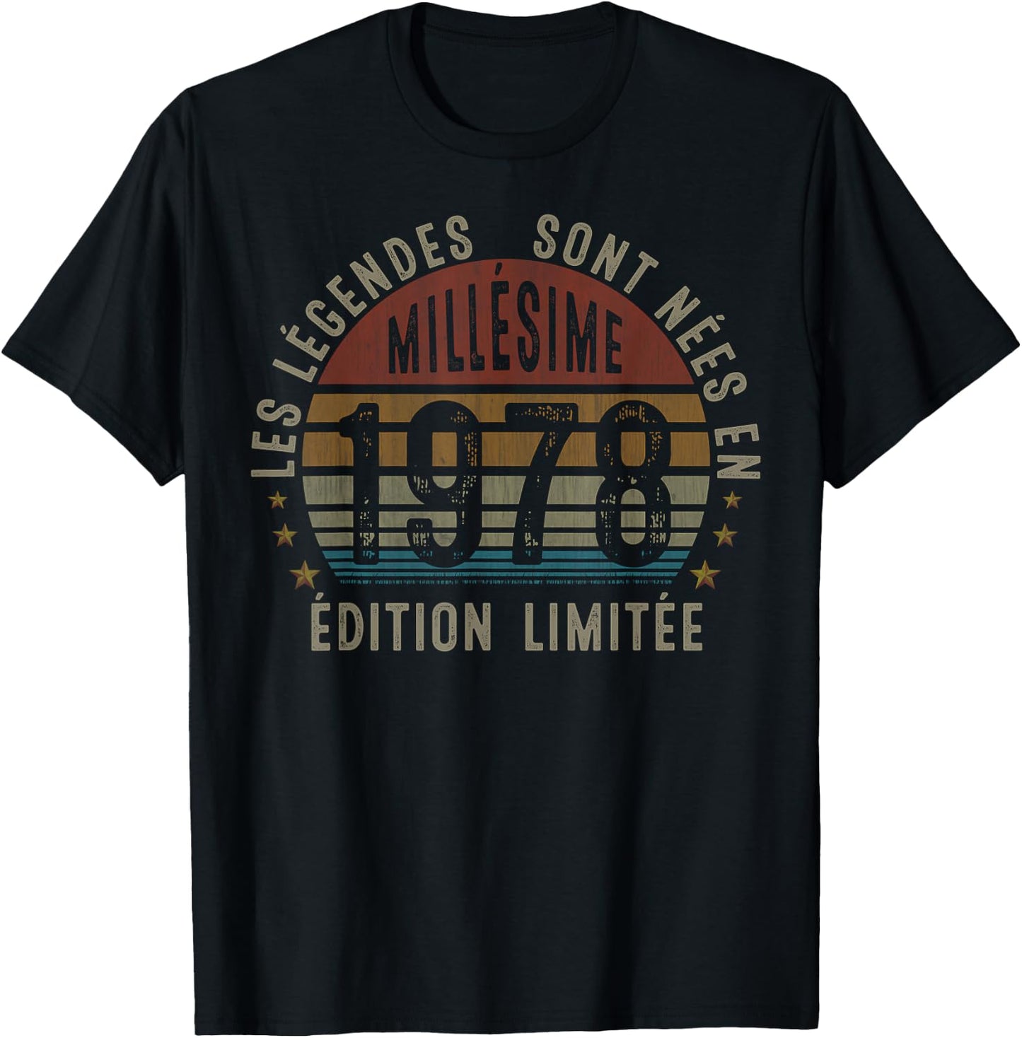 Vintage 1978 Gift Man 47 Years Birthday T-Shirt - T-Shirt | Black